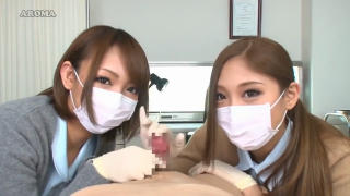 Screenshot 2019 11 15 Japanese nurses handjob 320x180 - 【武井麻希・HIKARI】白いマスクの上から無機質な目線　ゴム手袋はめた手でチンポを治療