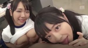 こねくり小悪魔の唾液ベトベト常にギュ～ンSEX 稲場るか 奏音かのん 300x166 - 【稲場るか・奏音かのん】小悪魔JKたちが敏感スポットを集中攻撃