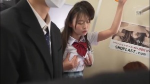 小日向みゆう 300x169 - 【小日向みゆう】発育良すぎなHカップJKが痴漢で気持ち良くなる