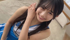 北岡果林 300x173 - 【北岡果林】チア部女子が彼氏とイチャイチャ性欲全開