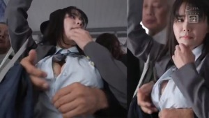 田野憂 300x169 - 【田野憂】LカップJKが電車で揉まれるおっぱい