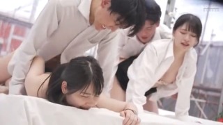 MM号 新社会人限定 ザ・マジックミラー 社内カップル交換企画！同僚同士の新卒男女4人組が 1 320x180 - 同僚カップルがスワッピング　デカチンに本気イキ